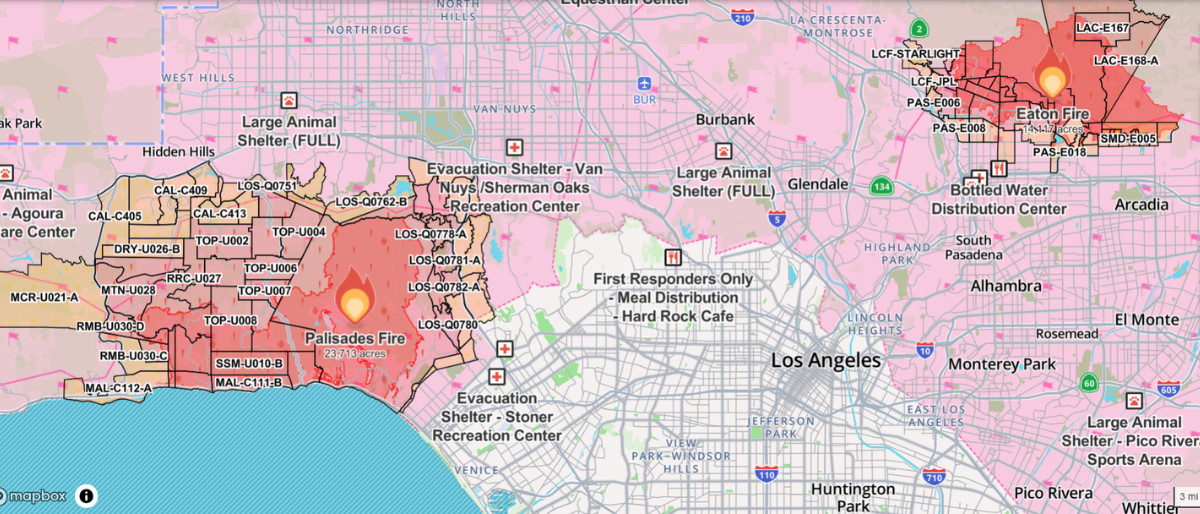 Los Angeles Wildfires Jan. 2025